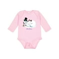 thumbnail image 1 of Inktastic Let it Snow Sassy Snowman in Top Hat Boys or Girls Long Sleeve Baby Bodysuit, 1 of 5
