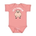 thumbnail image 1 of Inktastic Let's Barbecue White Text Boys or Girls Baby Bodysuit, 1 of 5