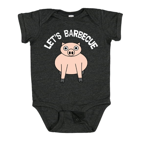 Inktastic Let's Barbecue White Text Boys or Girls Baby Bodysuit
