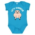 thumbnail image 1 of Inktastic Let's Barbecue White Text Boys or Girls Baby Bodysuit, 1 of 5