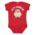 thumbnail image 1 of Inktastic Let's Barbecue White Text Boys or Girls Baby Bodysuit, 1 of 5