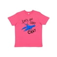 thumbnail image 1 of Inktastic Let's Get Cray Cray Cute Blue Crayfish Youth T-Shirt, 1 of 5