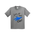 thumbnail image 1 of Inktastic Let's Get Cray Cray Cute Blue Crayfish Youth T-Shirt, 1 of 5