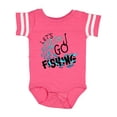 thumbnail image 1 of Inktastic Let's Go Fishing Boys or Girls Baby Bodysuit, 1 of 5