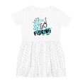 thumbnail image 1 of Inktastic Let's Go Fishing Girls Toddler Dress, 1 of 5