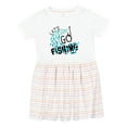thumbnail image 1 of Inktastic Let's Go Fishing Girls Toddler Dress, 1 of 5