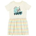 thumbnail image 1 of Inktastic Let's Go Fishing Girls Toddler Dress, 1 of 5