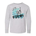 thumbnail image 1 of Inktastic Let's Go Fishing Long Sleeve Youth T-Shirt, 1 of 5