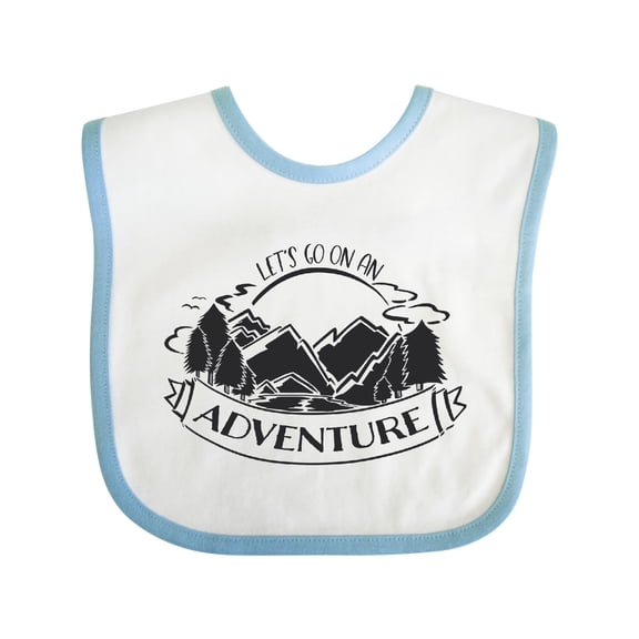 Inktastic Let's Go on an Adventure Mountains Boys or Girls Baby Bib