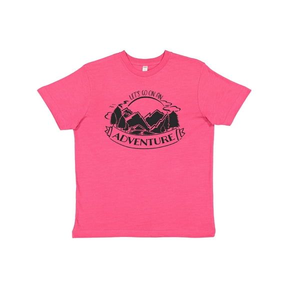 Inktastic Let's Go on an Adventure Mountains Youth T-Shirt