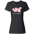 thumbnail image 1 of Inktastic Let's Relaxolotl with Cute Sleeping Axolotls Women's T-Shirt, 1 of 5