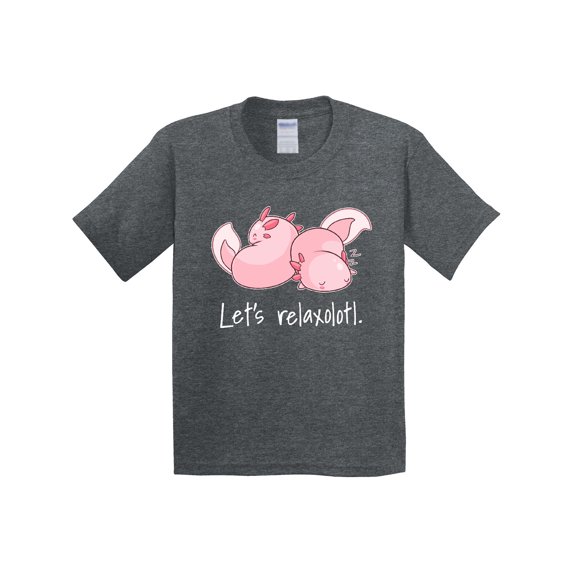 Inktastic Let's Relaxolotl with Cute Sleeping Axolotls Youth T-Shirt