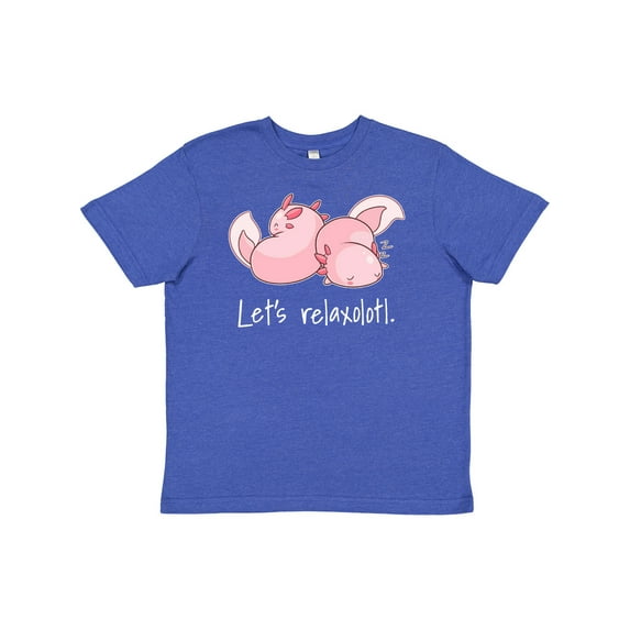 Inktastic Let's Relaxolotl with Cute Sleeping Axolotls Youth T-Shirt