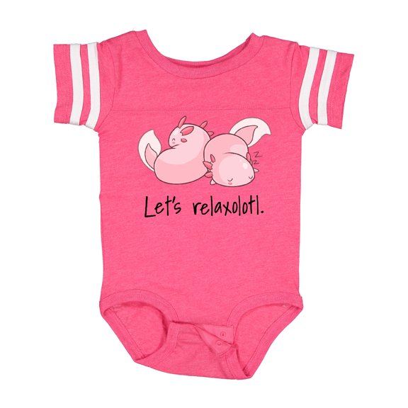 Inktastic Let's Relaxolotl with Sleeping Axolotls Boys or Girls Baby Bodysuit