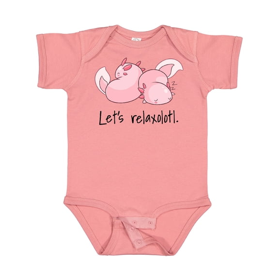 Inktastic Let's Relaxolotl with Sleeping Axolotls Boys or Girls Baby Bodysuit