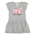 thumbnail image 1 of Inktastic Let's Relaxolotl with Sleeping Axolotls Girls Toddler Dress, 1 of 5