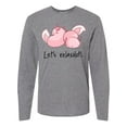 thumbnail image 1 of Inktastic Let's Relaxolotl with Sleeping Axolotls Long Sleeve T-Shirt, 1 of 5