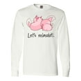 thumbnail image 1 of Inktastic Let's Relaxolotl with Sleeping Axolotls Long Sleeve T-Shirt, 1 of 5