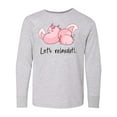 thumbnail image 1 of Inktastic Let's Relaxolotl with Sleeping Axolotls Long Sleeve Youth T-Shirt, 1 of 5
