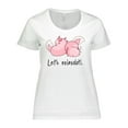 thumbnail image 1 of Inktastic Let's Relaxolotl with Sleeping Axolotls Women's Plus Size T-Shirt, 1 of 5