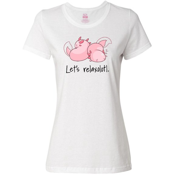 Inktastic Let's Relaxolotl with Sleeping Axolotls Women's T-Shirt