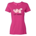 thumbnail image 1 of Inktastic Let's Relaxolotl with Sleeping Axolotls Women's T-Shirt, 1 of 5