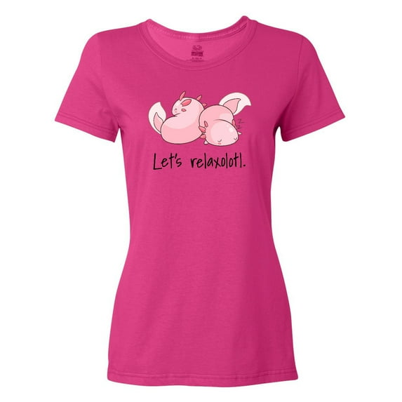 Inktastic Let's Relaxolotl with Sleeping Axolotls Women's T-Shirt