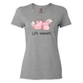 thumbnail image 1 of Inktastic Let's Relaxolotl with Sleeping Axolotls Women's T-Shirt, 1 of 5