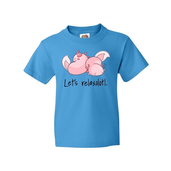 Inktastic Let's Relaxolotl with Sleeping Axolotls Youth T-Shirt
