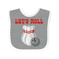 thumbnail image 1 of Inktastic Let's Roll Bowling Boys or Girls Baby Bib, 1 of 4