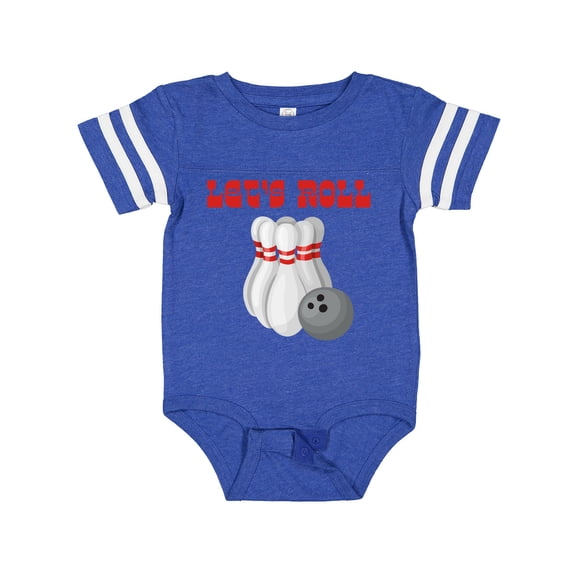 Inktastic Let's Roll Bowling Boys or Girls Baby Bodysuit