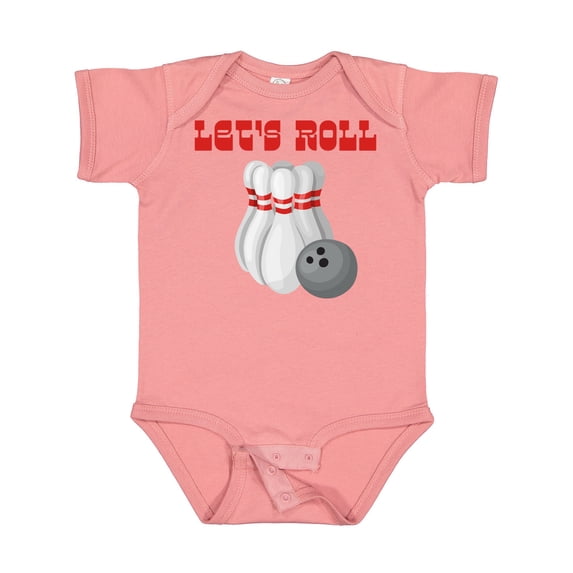 Inktastic Let's Roll Bowling Boys or Girls Baby Bodysuit