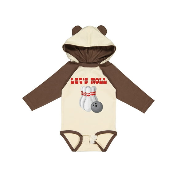 Inktastic Let's Roll Bowling Boys or Girls Long Sleeve Baby Bodysuit