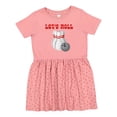 thumbnail image 1 of Inktastic Let's Roll Bowling Girls Toddler Dress, 1 of 5