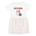 thumbnail image 1 of Inktastic Let's Roll Bowling Girls Toddler Dress, 1 of 5