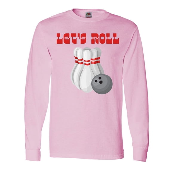 Inktastic Let's Roll Bowling Long Sleeve T-Shirt