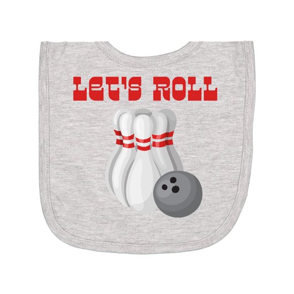 Inktastic Let's Roll Bowling Newborn Bib