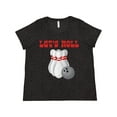 thumbnail image 1 of Inktastic Let's Roll Bowling Women's Plus Size T-Shirt, 1 of 5