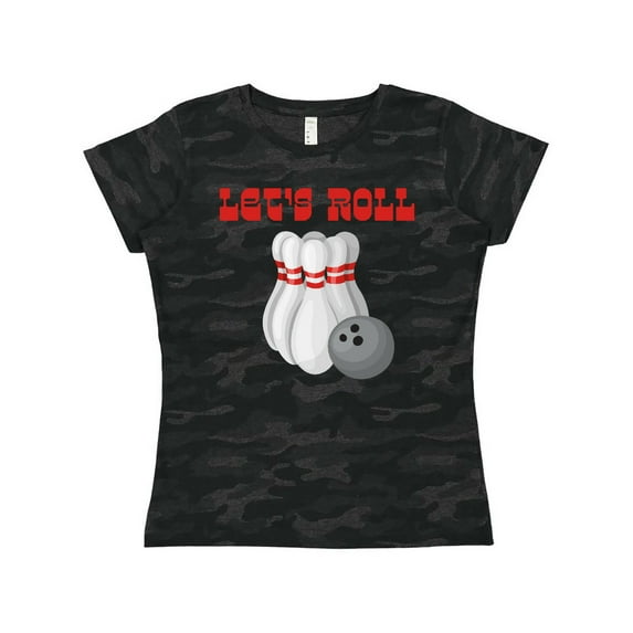 Inktastic Let's Roll Bowling Women's T-Shirt