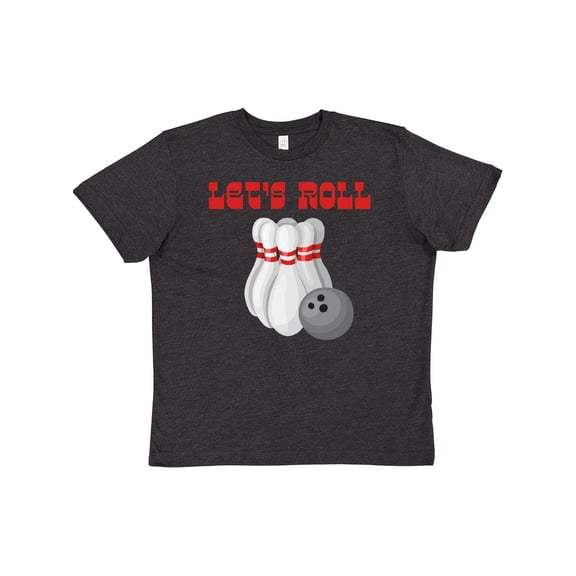 Inktastic Let's Roll Bowling Youth T-Shirt