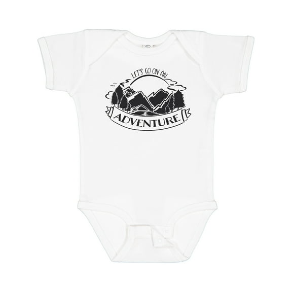 Inktastic Let's go on an Adventure Mountains Boys or Girls Baby Bodysuit
