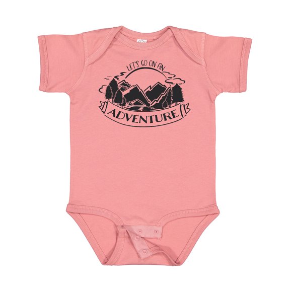 Inktastic Let's go on an Adventure Mountains Boys or Girls Baby Bodysuit