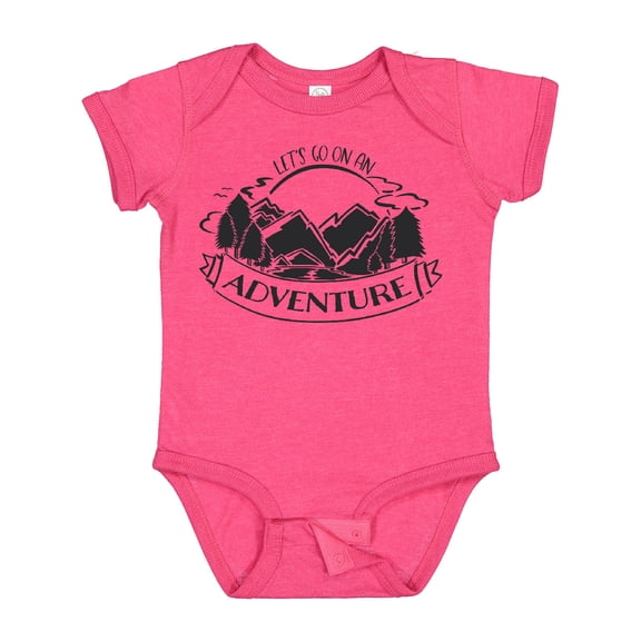 Inktastic Let's go on an Adventure Mountains Boys or Girls Baby Bodysuit