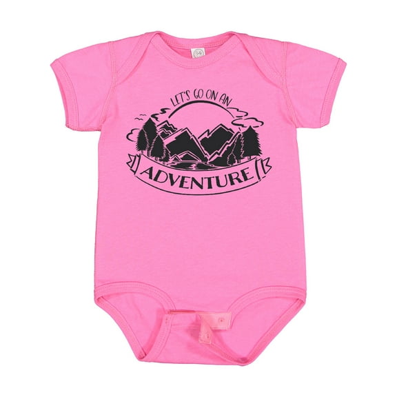 Inktastic Let's go on an Adventure Mountains Boys or Girls Baby Bodysuit