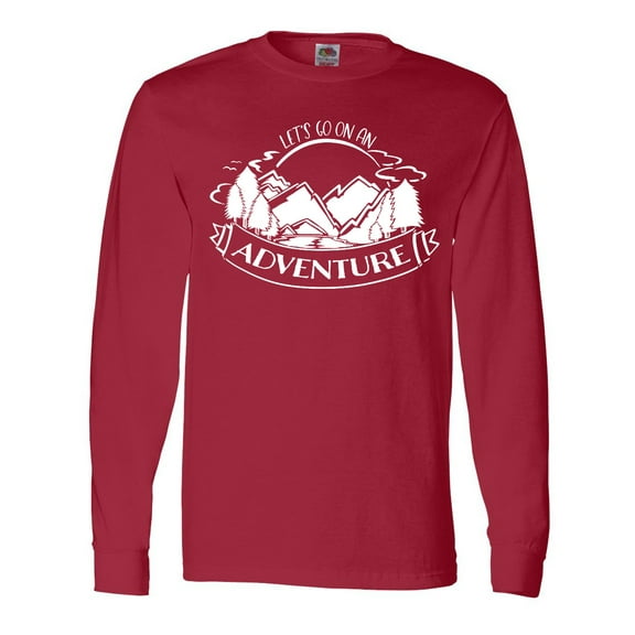 Inktastic Let's go on an Adventure Mountains Long Sleeve T-Shirt