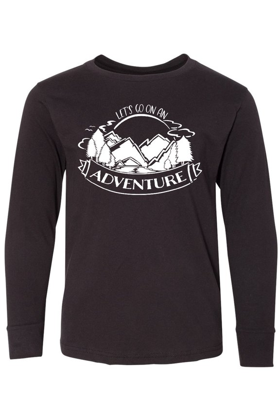 Let's go on an Adventure Mountains Long Sleeve Youth T-Shirt