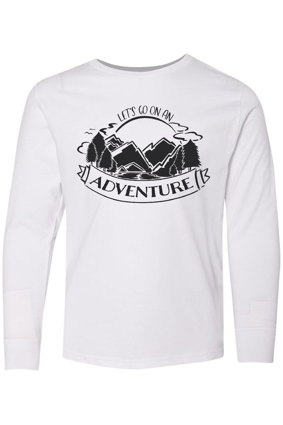 Let's go on an Adventure Mountains Long Sleeve Youth T-Shirt