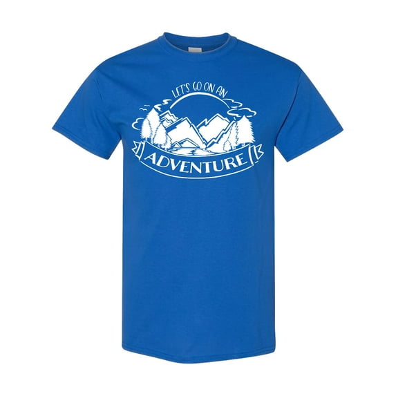 Inktastic Let's Go on an Adventure Mountains T-Shirt
