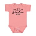 thumbnail image 1 of Inktastic Let the Adventure Begin with Camping Tent and Mountains Boys or Girls Baby Bodysuit, 1 of 5