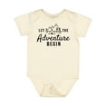 thumbnail image 1 of Inktastic Let the Adventure Begin with Camping Tent and Mountains Boys or Girls Baby Bodysuit, 1 of 5